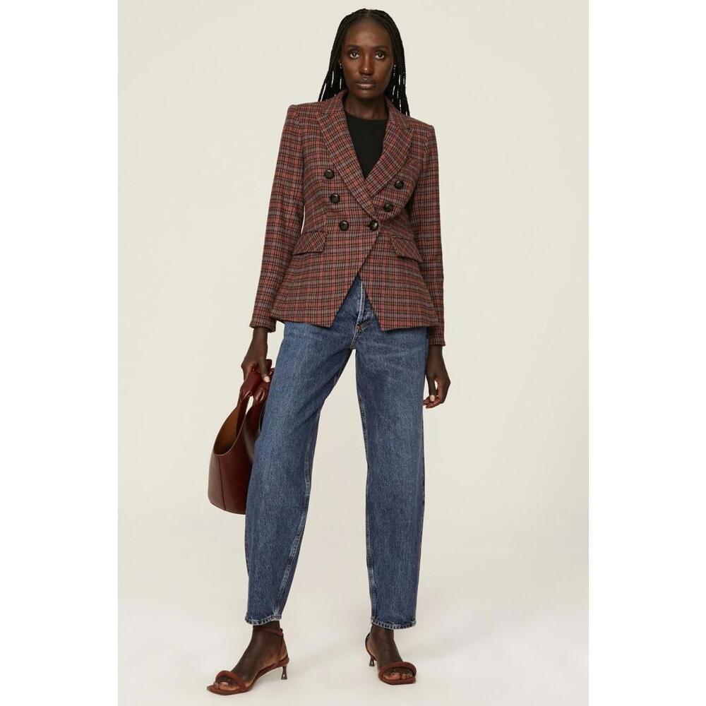 Veronica Beard Red Miller Dickey Jacket Size 2